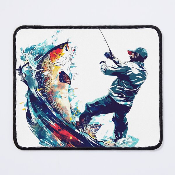Item preview, Big Fish Artistic Watercolor designed and sold by Yeye´s Shop.