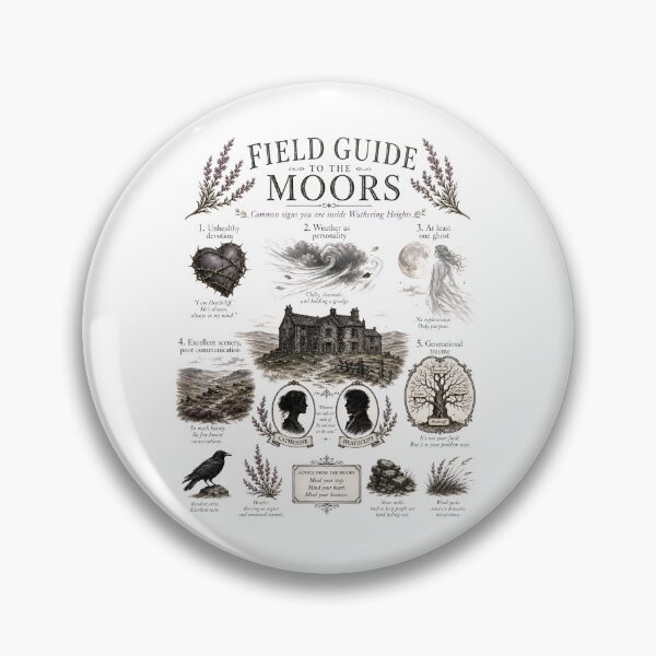 Item preview, Field Guide To The Moors Wuthering Heights Funny Dark Academia designed and sold by Fenay Designs.