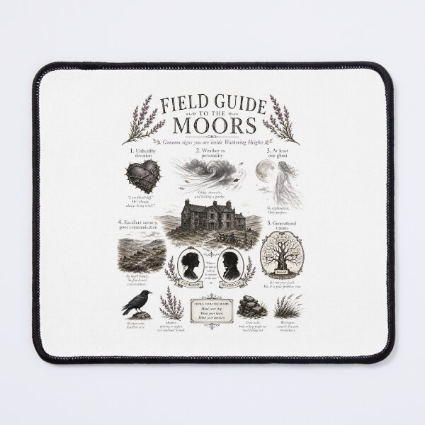 Item preview, Field Guide To The Moors Wuthering Heights Funny Dark Academia designed and sold by Fenay Designs.