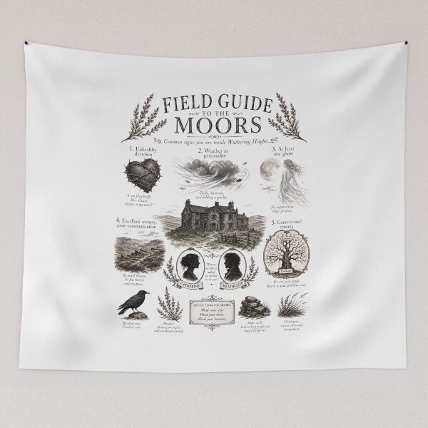 Item preview, Field Guide To The Moors Wuthering Heights Funny Dark Academia designed and sold by Fenay Designs.