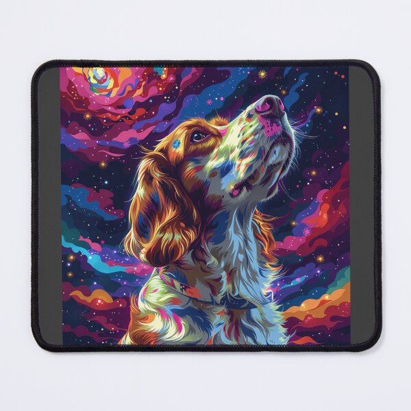 Item preview, Star gazing Brittany Spaniel designed and sold by MendaciousMina.