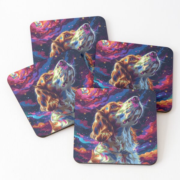Item preview, Star gazing Brittany Spaniel designed and sold by MendaciousMina.