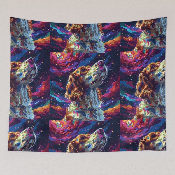 Item preview, Star gazing Brittany Spaniel designed and sold by MendaciousMina.