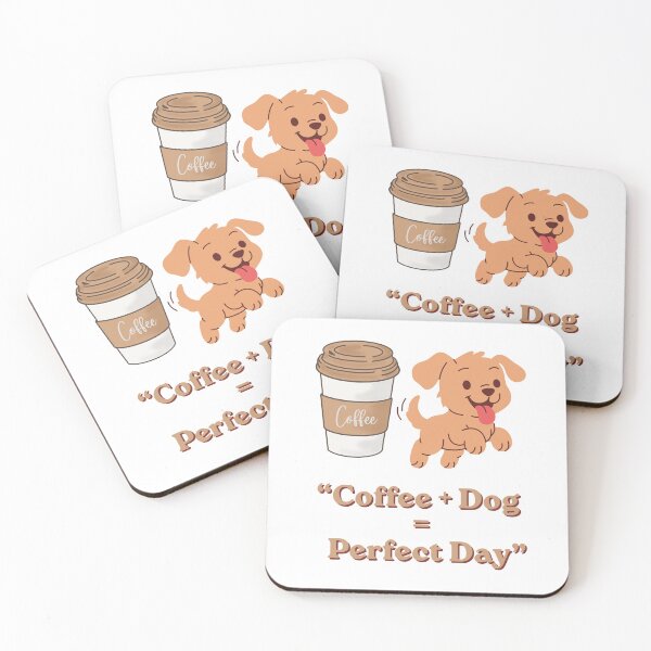 Item preview, Coffee + Dog = Perfect Day -Dog-Coffee designed and sold by NapoliApparel.