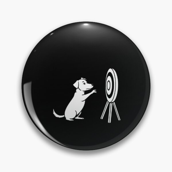 Item preview, Target Dog Bullseye Funny Puppy Aiming Graphic Art designed and sold by artlife4.