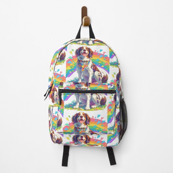 Item preview, Colorful Brittany Spaniel designed and sold by MendaciousMina.