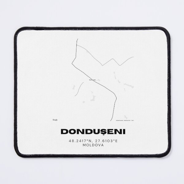 Item preview, Donduşeni Moldova Minimalist Map Poster | Clean City Street Map Art designed and sold by RM-Journey.