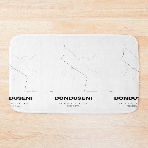 Item preview, Donduşeni Moldova Minimalist Map Poster | Clean City Street Map Art designed and sold by RM-Journey.