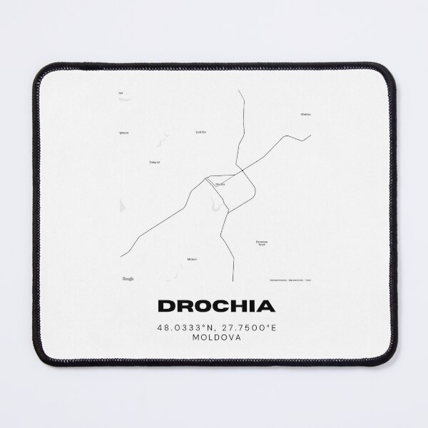 Item preview, Drochia Moldova Minimalist Map Poster | Modern City Layout Wall Art designed and sold by RM-Journey.