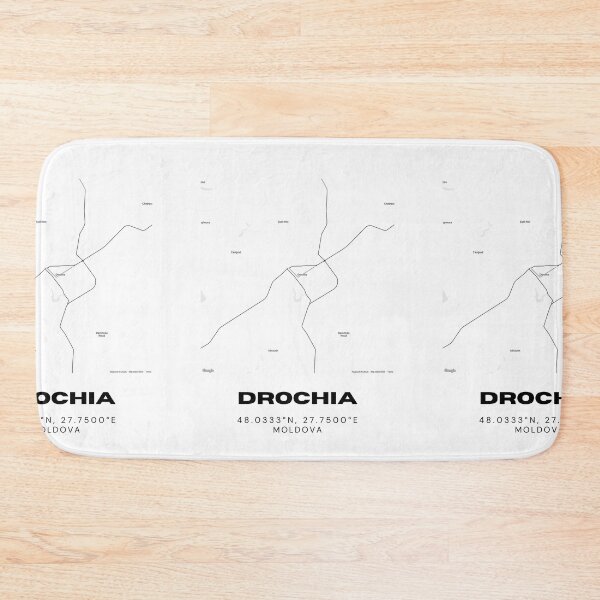 Item preview, Drochia Moldova Minimalist Map Poster | Modern City Layout Wall Art designed and sold by RM-Journey.