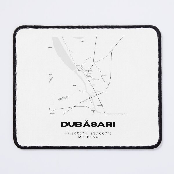 Item preview, Dubăsari Moldova Minimalist Map Poster | River City Map Art designed and sold by RM-Journey.