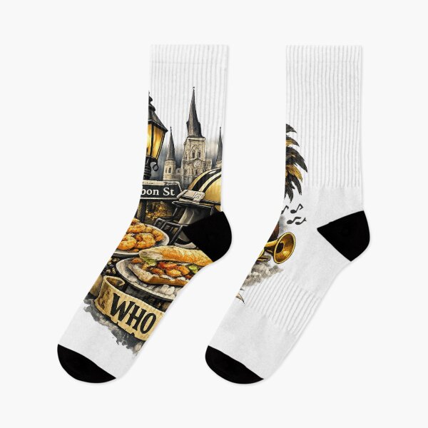 Item preview, New Orleans Football Fan Design NOLA Bayou Food Culture Skyline Mardi Gras Sports Tee designed and sold by GarnerSupplyCo.