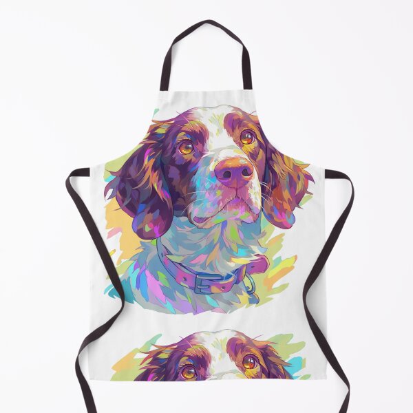 Item preview, Colorful Brittany Spaniel designed and sold by MendaciousMina.