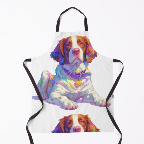 Item preview, Colorful Brittany Spaniel designed and sold by MendaciousMina.