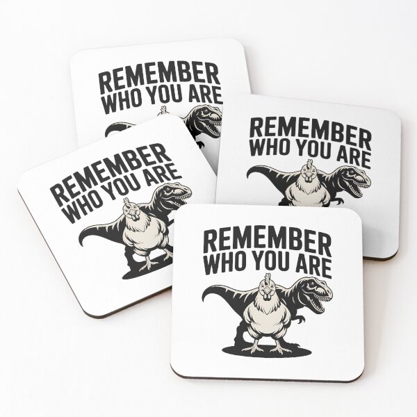 Item preview, Remember Who You Are Chicken Dinosaur Funny Motivational Evolution Design designed and sold by Lina Caro.
