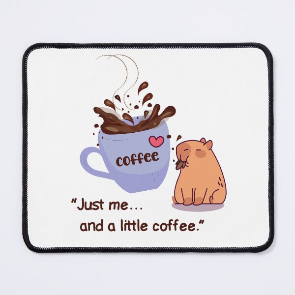 Item preview, Silent Coffee Mode – Introvert Capybara Vibes designed and sold by Dinaelsherkawy.