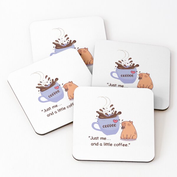 Item preview, Silent Coffee Mode – Introvert Capybara Vibes designed and sold by Dinaelsherkawy.