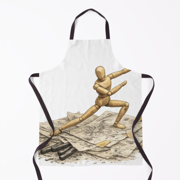 Item preview, Wooden Artist Mannequin Striking Pose on Money designed and sold by jgvisualarts.