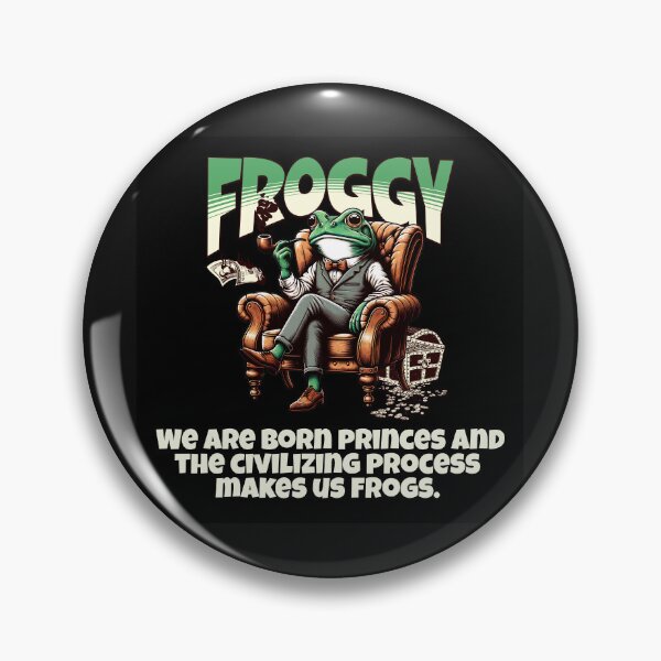 Item preview, Sophisticated Amphibian Pipe Smoker Vintage Art designed and sold by Tsugraf Designs.