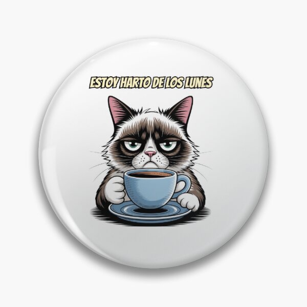 Item preview, Grumpy Cat I Hate Mondays Spanish Humor designed and sold by SubliStudio365.