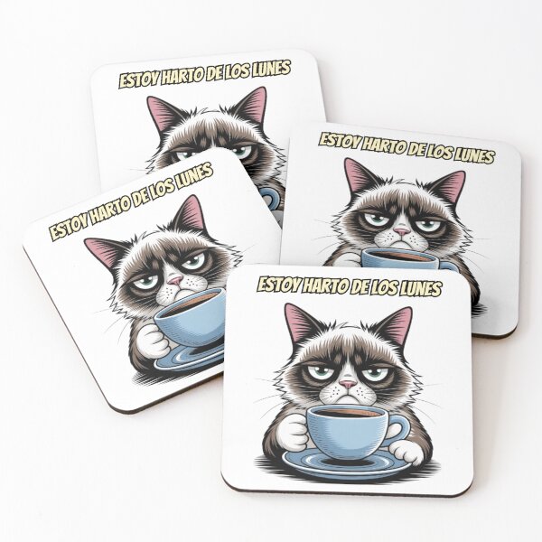 Item preview, Grumpy Cat I Hate Mondays Spanish Humor designed and sold by SubliStudio365.