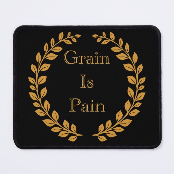 Item preview, “Grain Is Pain” Celiac’s Disease Gold Wheat Laurel designed and sold by Vileprint.