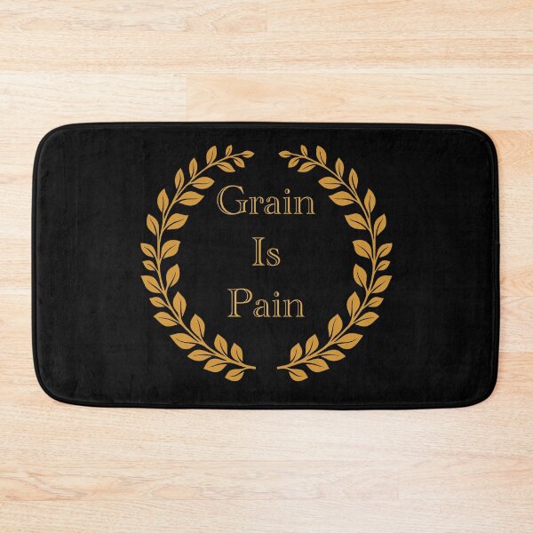 Item preview, “Grain Is Pain” Celiac’s Disease Gold Wheat Laurel designed and sold by Vileprint.
