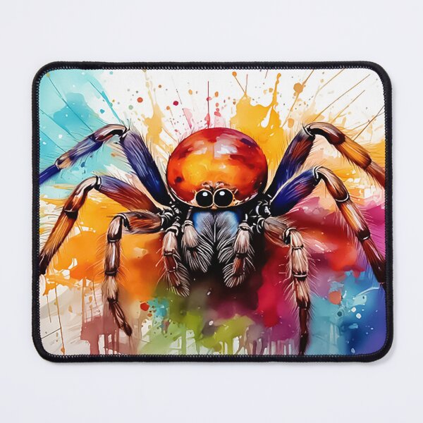 Item preview, Vibrant Watercolor Spider Art – Colorful Abstract Arachnid Splash Painting designed and sold by CattlettArt.