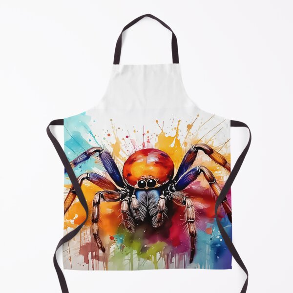 Item preview, Vibrant Watercolor Spider Art – Colorful Abstract Arachnid Splash Painting designed and sold by CattlettArt.