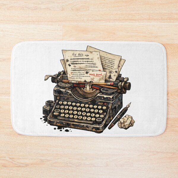 Item preview, Vintage Gothic Typewriter with Papers and Quill designed and sold by jgvisualarts.
