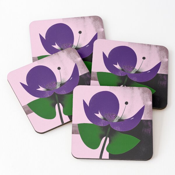 Item preview, Modern Violet Radiance Geometric Botanical designed and sold by joycrysstudio.