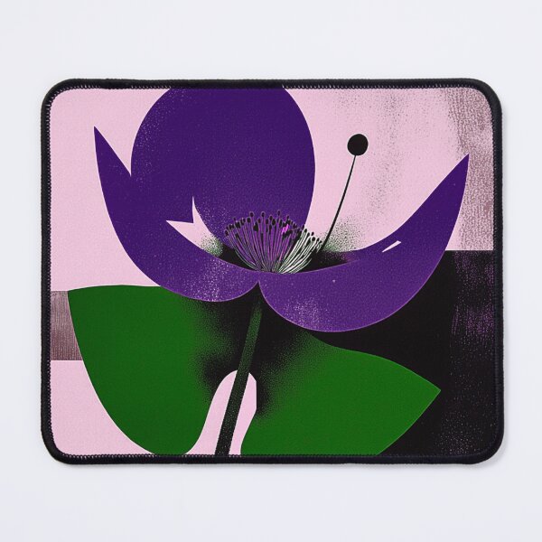 Item preview, Modern Violet Radiance Geometric Botanical designed and sold by joycrysstudio.