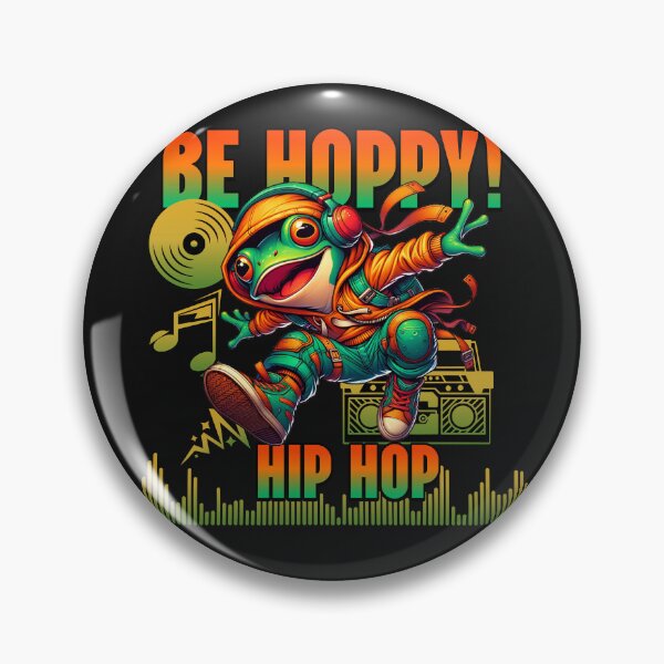 Item preview, Be Hoppy Hip Hop Frog Music Lover Dance designed and sold by Tsugraf Designs.