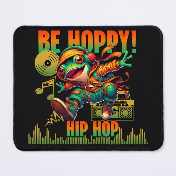 Item preview, Be Hoppy Hip Hop Frog Music Lover Dance designed and sold by Tsugraf Designs.