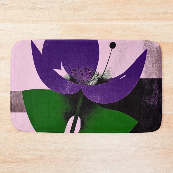 Item preview, Modern Violet Radiance Geometric Botanical designed and sold by joycrysstudio.