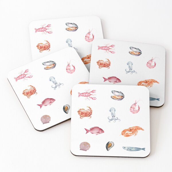 Item preview, Watercolor Collection of Seafood  designed and sold by silviaol.