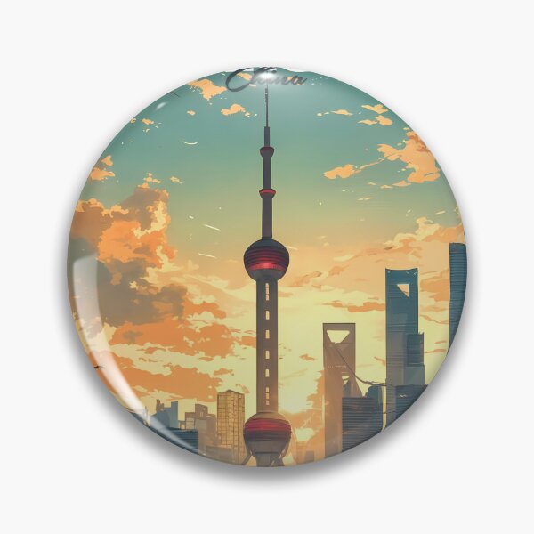 Artikelvorschau, Anime-Mädchen träumt am Bund – Shanghai-Pastell-Reiseillustration entworfen und verkauft von JacksoonLester.