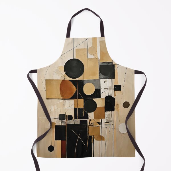 Item preview, Mid Century Modern Painting - Geometric Earth Tones - Retro Shapes Browns & tan - MCM designed and sold by CattlettArt.