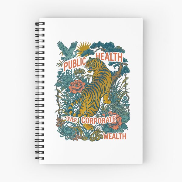 Item preview, Floral Tiger Public Health Corporate Wealth designed and sold by TeeARTHY.