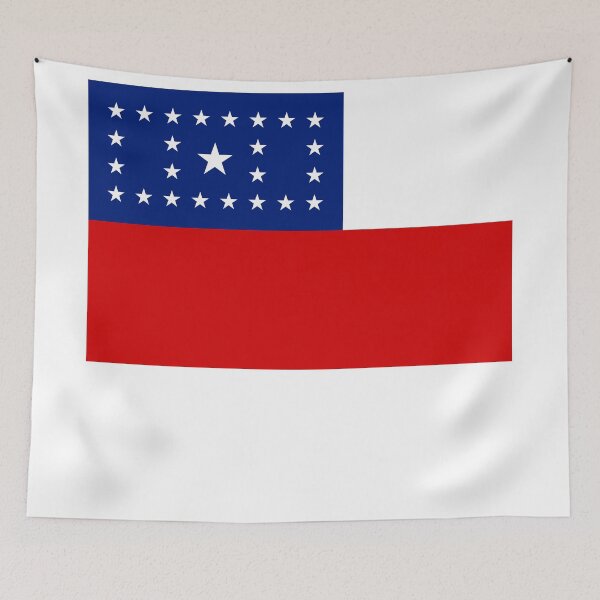 Item preview, Amazonas Square Flag Brazil State Emblem designed and sold by NTGUILTY.