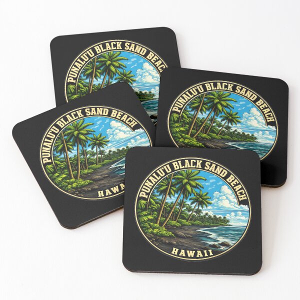 Item preview, Punalu'u Black Sand Beach - Hawaii designed and sold by VelvetRoom.