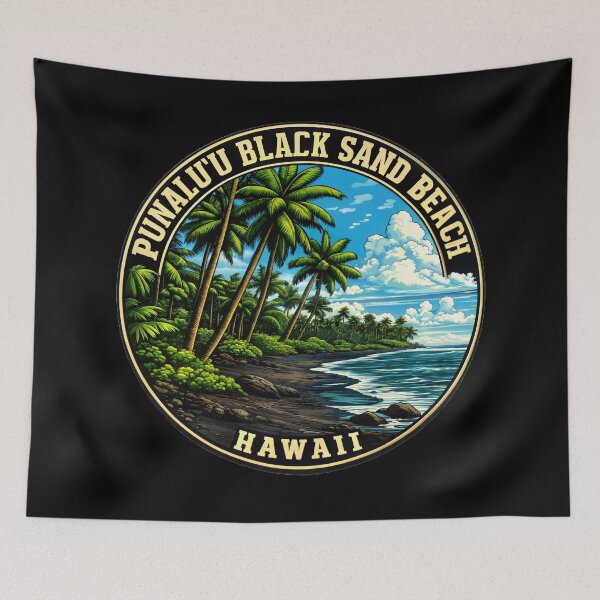 Item preview, Punalu'u Black Sand Beach - Hawaii designed and sold by VelvetRoom.