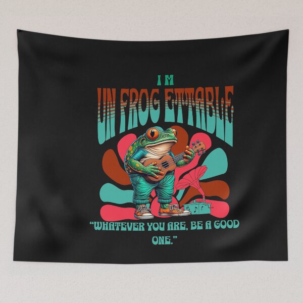 Item preview, Unfrogettable Frog Ukulele Player Music Pun designed and sold by Tsugraf Designs.