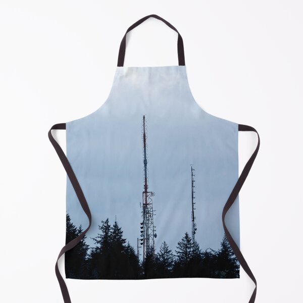 Item preview, Three Communications Towers framed by trees horizontal designed and sold by lisavonbiela.