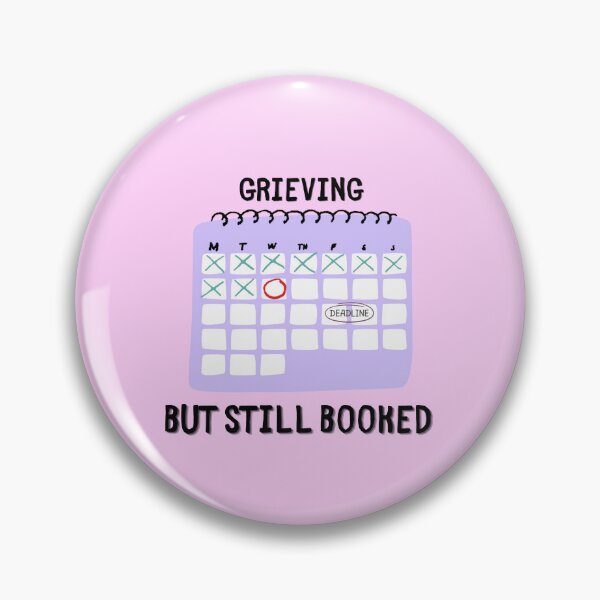 Item preview, Grieving But Still Booked - Grief Humor Calendar Design designed and sold by PaperAltars.