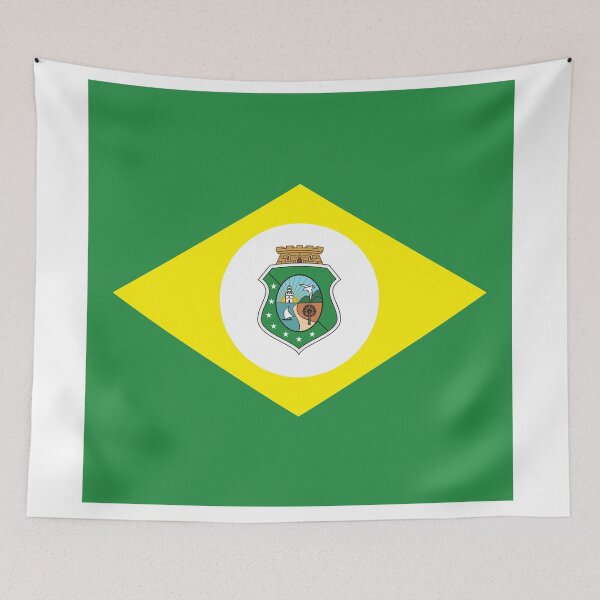 Item preview, Ceara Square Flag Brazil State Emblem designed and sold by NTGUILTY.