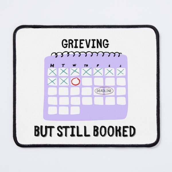Item preview, Grieving But Still Booked - Grief Humor Calendar Design designed and sold by PaperAltars.