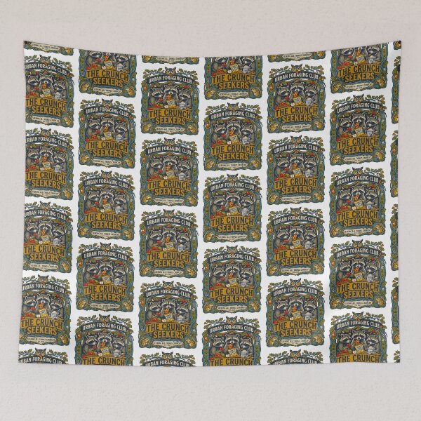Item preview, Urban Foraging Club Raccoons Eating Pizza designed and sold by TeeARTHY.