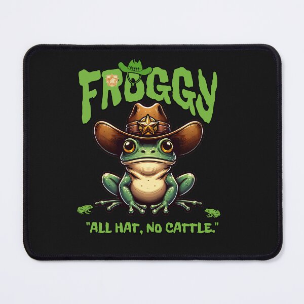 Item preview, Amphibian Western Badge Humor Design designed and sold by Tsugraf Designs.
