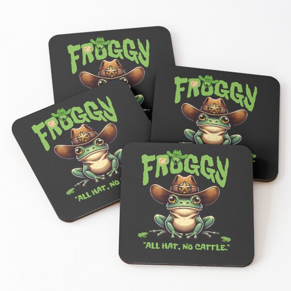 Item preview, Amphibian Western Badge Humor Design designed and sold by Tsugraf Designs.